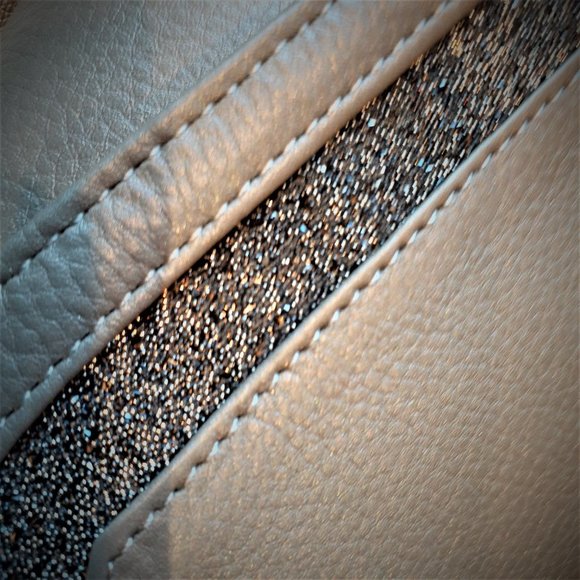 NWT Caroline Neron Grey Taupe leather clutch - Picture 7 of 10